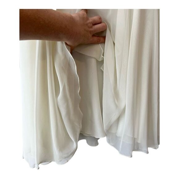 Brilliante by JA Vintage MP Beaded Evening Wedding Floral Dress Gown - Picture 9 of 12